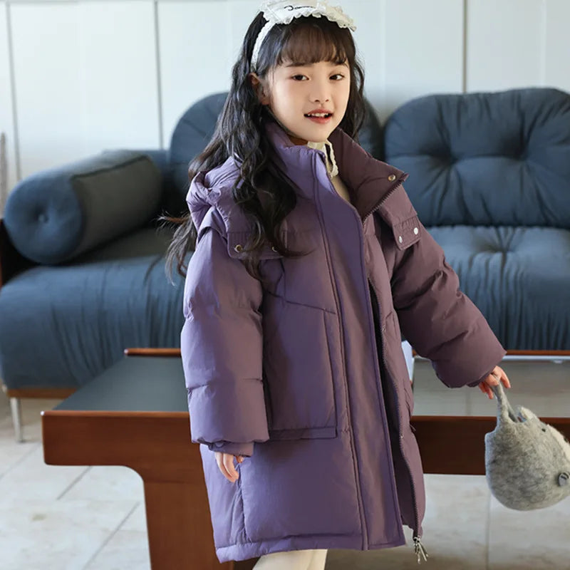 Premium Winter Jacket Hooded 80 Percent Down Fill Unisex Ages 3 To 10 Years - ToylandEU