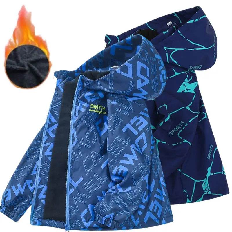 Premium Winter Jacket Waterproof Hooded For Boys Outdoor - ToylandEU
