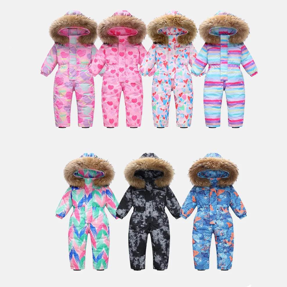 Premium Winter Overalls Waterproof Hooded For Boys Ski Suit - ToylandEU
