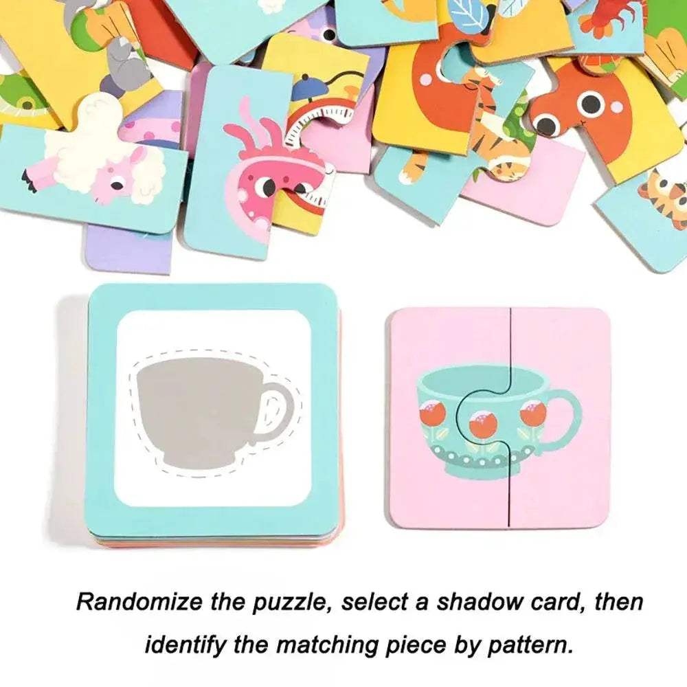 Premium Wooden Animal Matching Game with Engaging Puzzle Pieces for Toddlers Aged 3 to 6 Years - ToylandEU