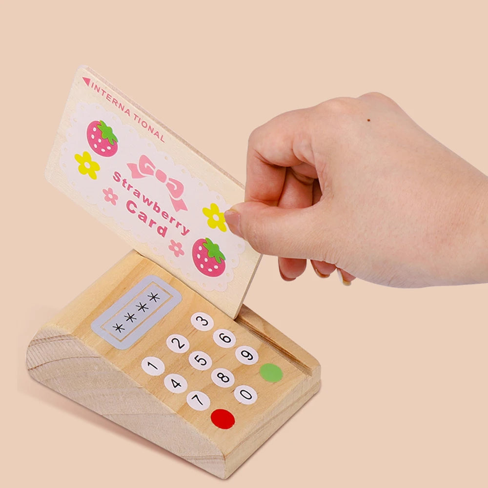 Premium Wooden Cash Register Toy Educational Role Play Set For Children Ages 3 To 6 - ToylandEU