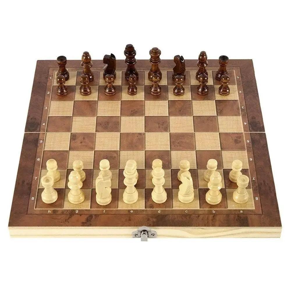  Premium Wooden Foldable Chess Set for Gift Enthusiasts -  ToylandEU™