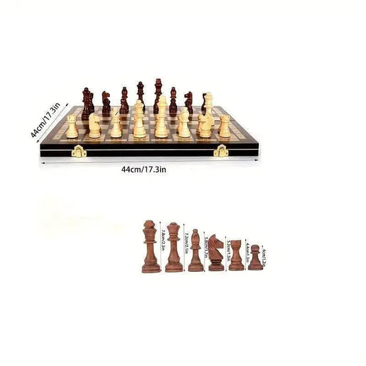  Premium Wooden Folding Chess Set for Family Game Nights -  ToylandEU™