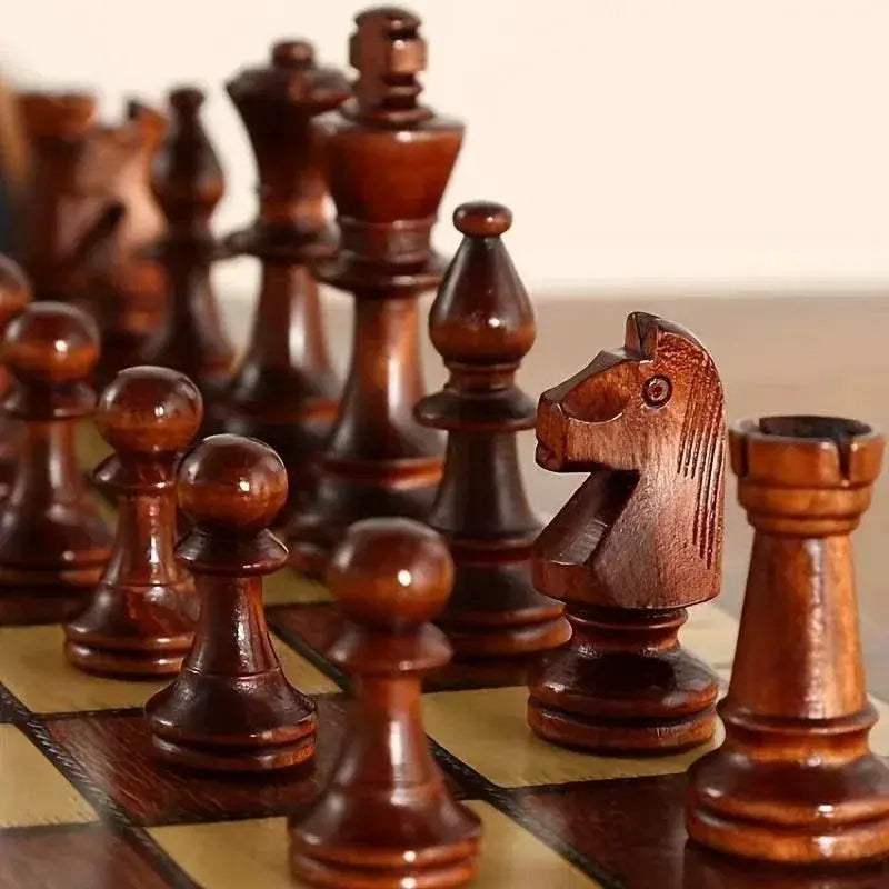  Premium Wooden Folding Chess Set for Family Game Nights -  ToylandEU™