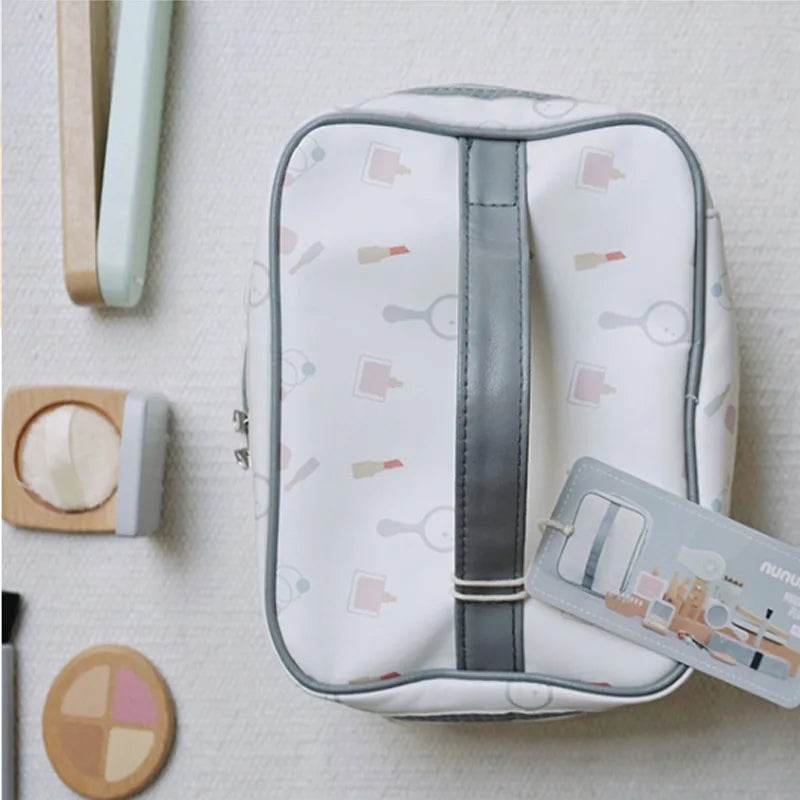 Premium Wooden Makeup Set for Kids with Hairdressing Simulation for Girls Aged 3 to 6 Years - ToylandEU