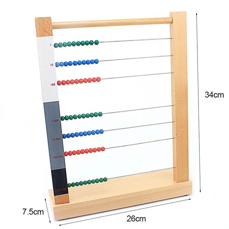 Premium Wooden Montessori Abacus Bead Counting Toy For Kids - ToylandEU