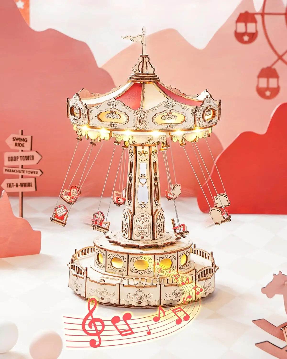 Premium Wooden Puzzle Moveable 3D DIY Music Box For Kids - ToylandEU