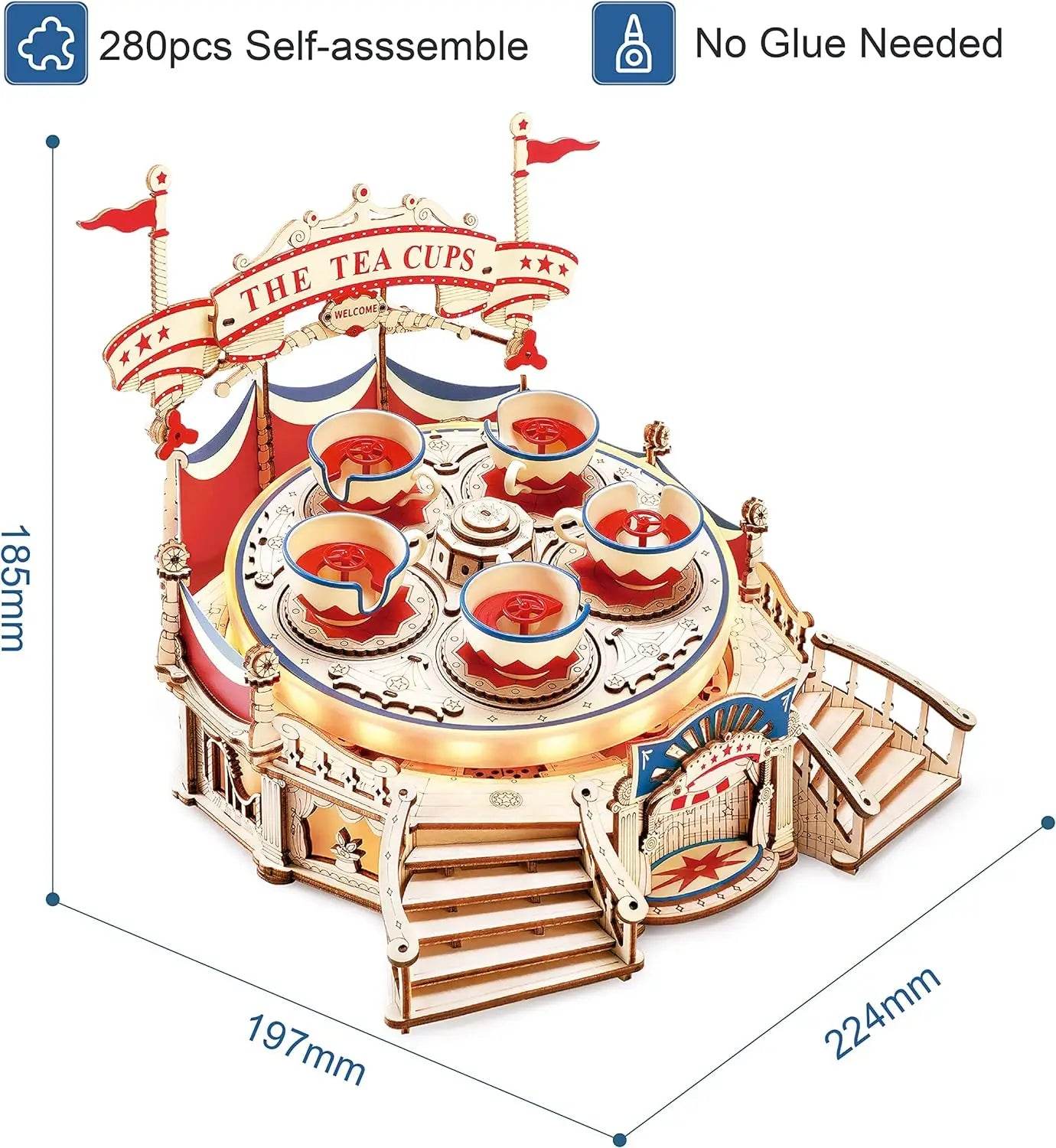 Premium Wooden Puzzle Moveable 3D DIY Music Box For Kids - ToylandEU