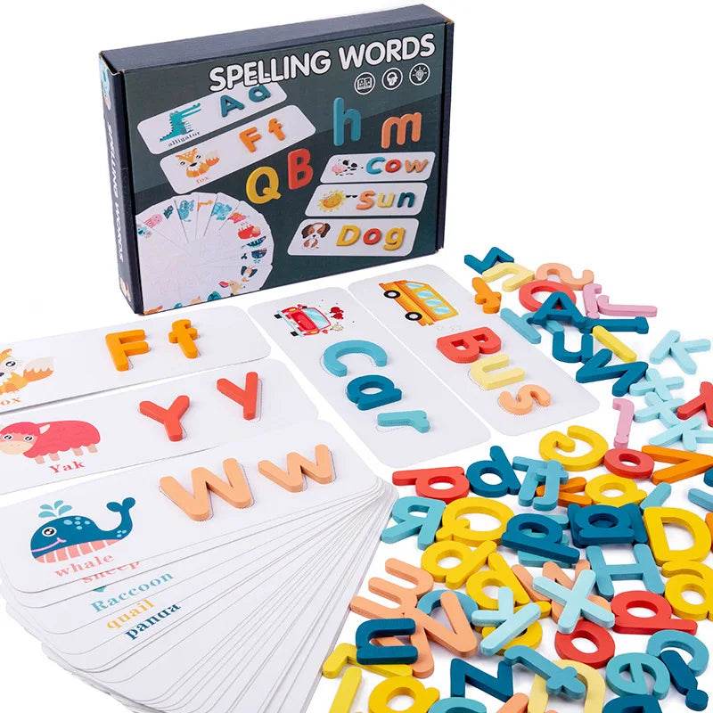 Premium Wooden Spelling Game Montessori Letters For Kids - ToylandEU