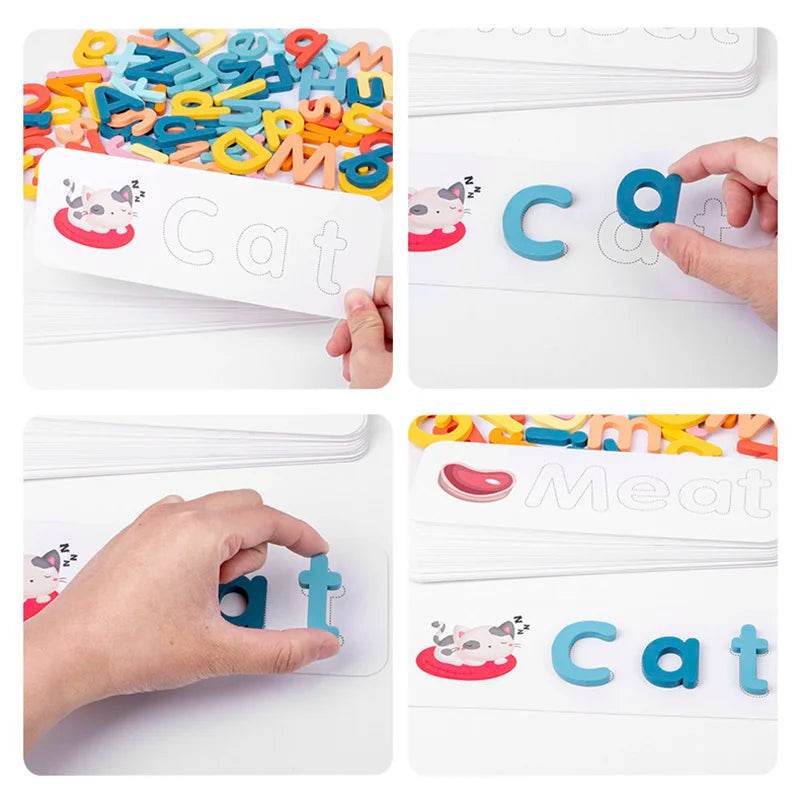 Premium Wooden Spelling Game Montessori Letters For Kids - ToylandEU