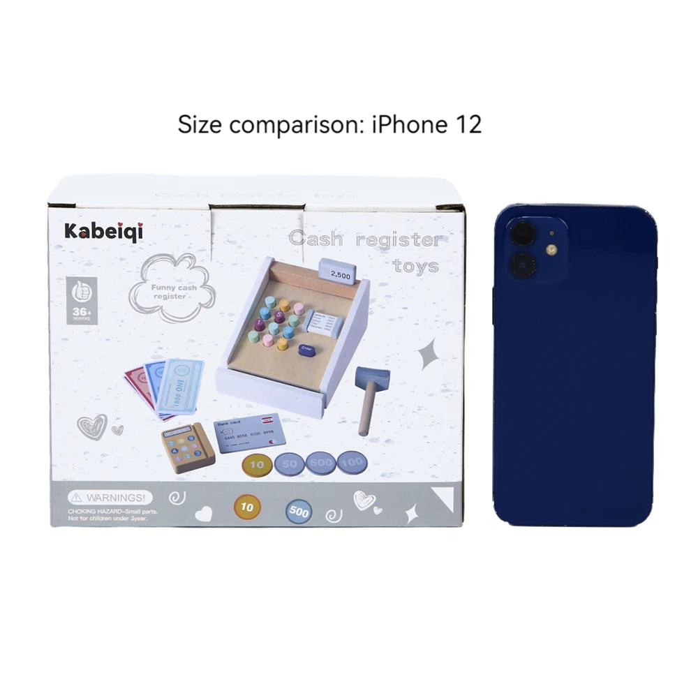 Premium Wooden Supermarket Checkout Counter Toy CE Certified For Kids Ages 3 To 12 - ToylandEU