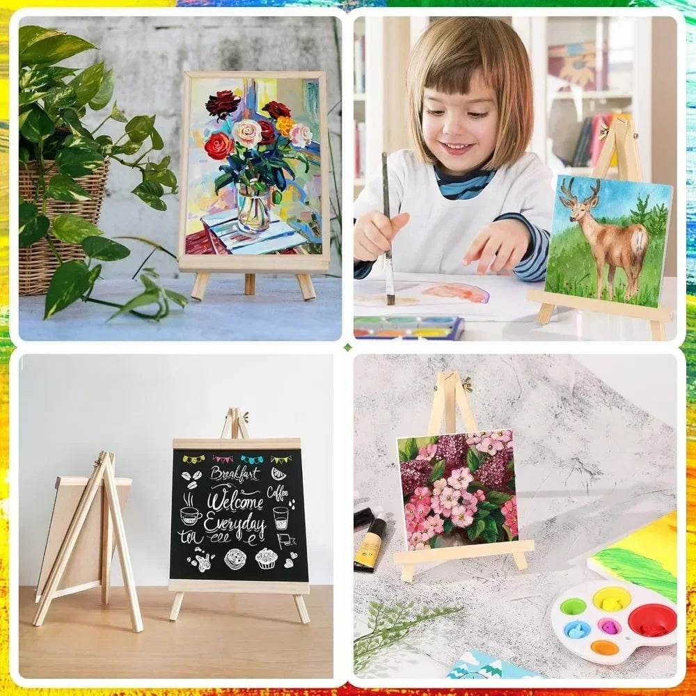 Premium Wooden Tabletop Easels with Foldable Design for Kids and Art Students - ToylandEU