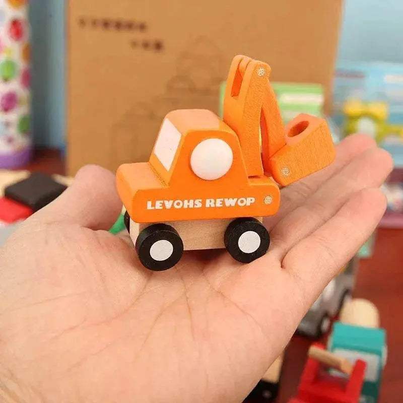  Premium Wooden Toys 12Pcs Mini Car Plane Toyland EU -  ToylandEU™