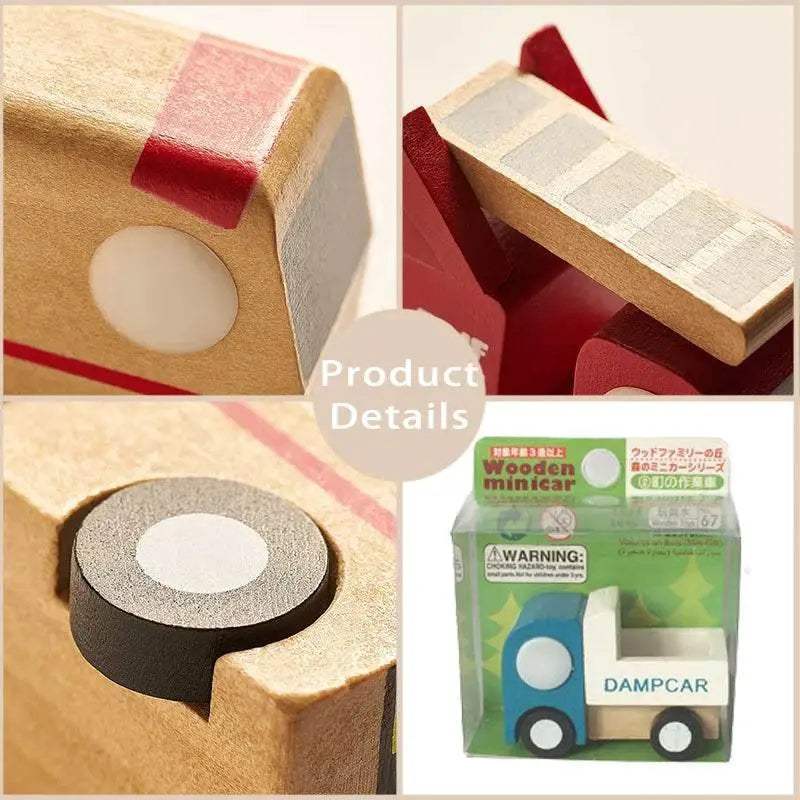  Premium Wooden Toys 12Pcs Mini Car Plane Toyland EU -  ToylandEU™