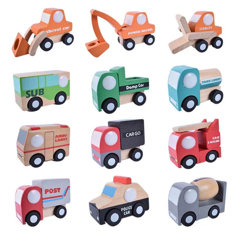 Premium Wooden Toys Miniature Car Plane For Kids - ToylandEU