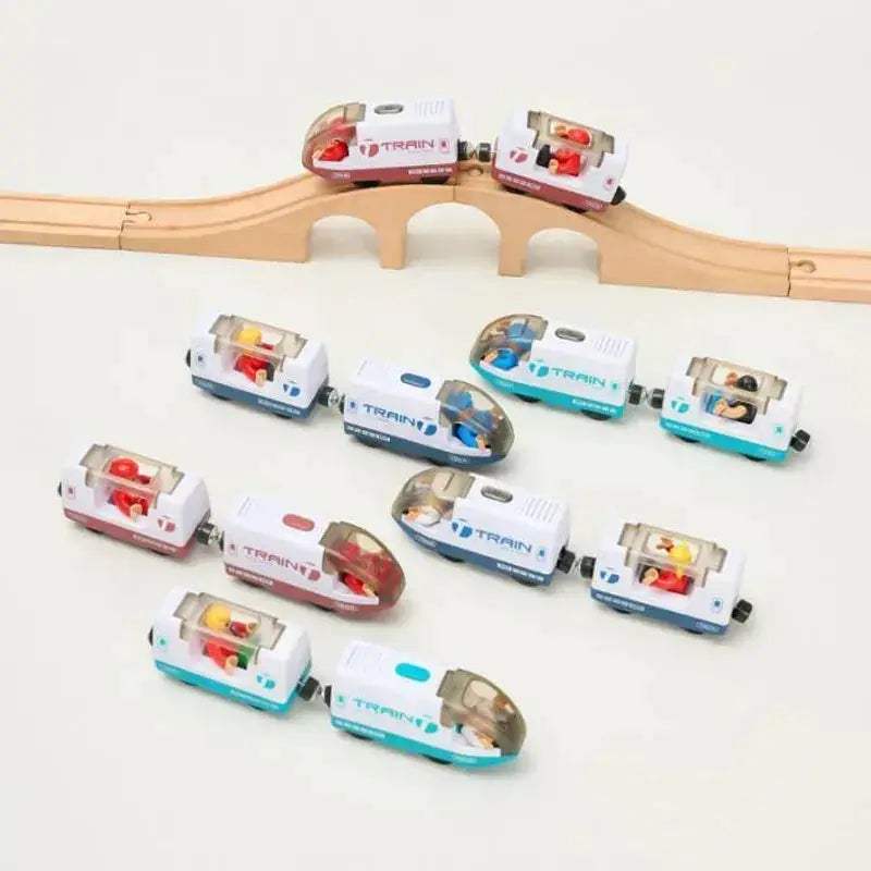 Premium Wooden Train Set For Kids With Compatible Track - ToylandEU