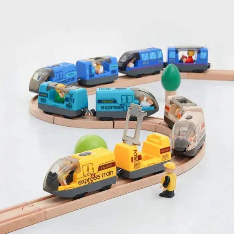 Premium Wooden Train Set For Kids With Compatible Track - ToylandEU
