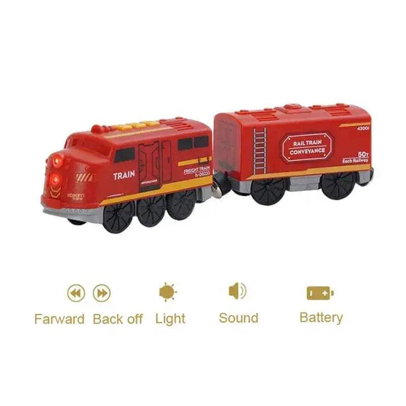Premium Wooden Train Set For Kids With Compatible Track - ToylandEU
