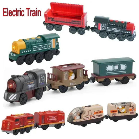  Premium Wooden Train Set With Compatible Track -  ToylandEU™