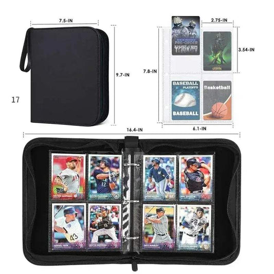  Zipper Trading Card Binder 400 Card Capacity Durable -  ToylandEU™