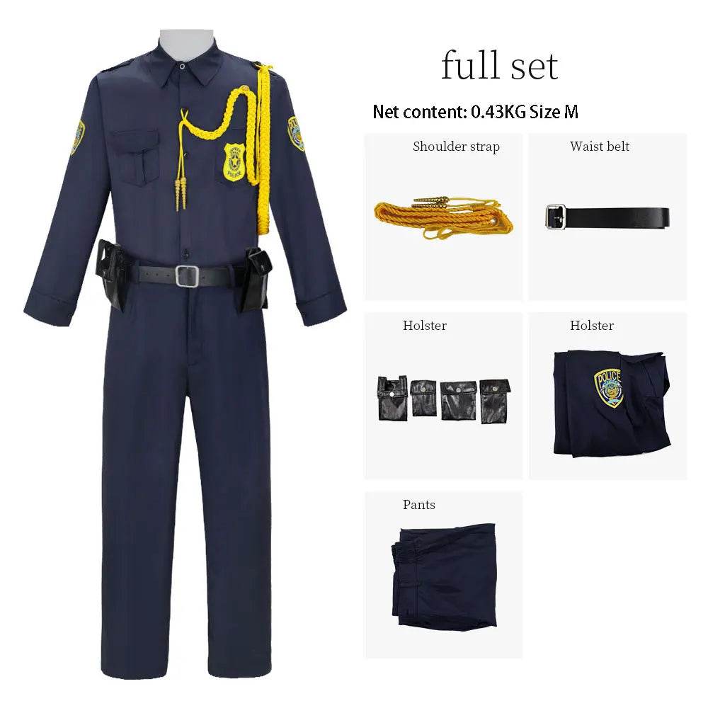 Premium Zootopia Nick Officer Cosplay Costume For Halloween - ToylandEU