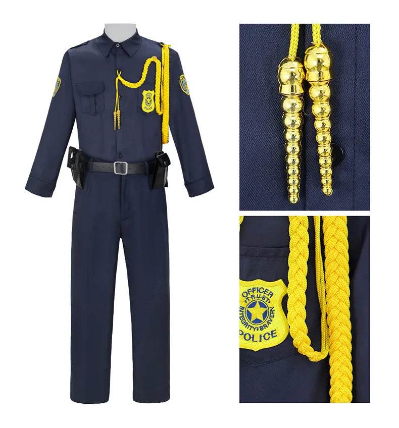 Premium Zootopia Nick Officer Cosplay Costume For Halloween - ToylandEU