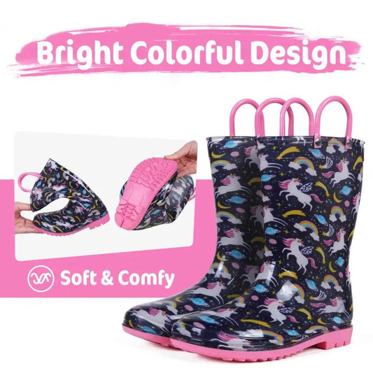 Prime Kids Rain Boots Buckle Strap Cartoon Design For Kids - ToylandEU