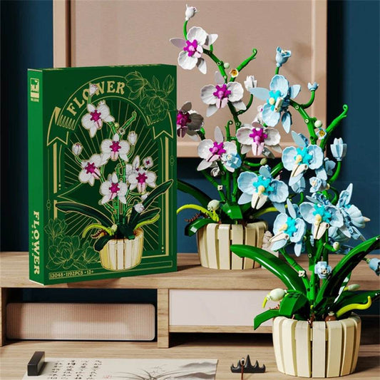 Prime Orchid Building Blocks Bouquet 1192Pieces Kids Gift - ToylandEU