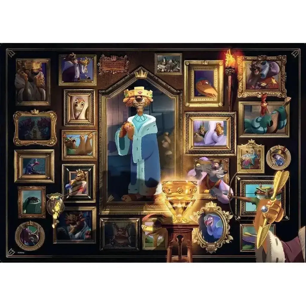 Disney Villainous Prince John 1000 Piece Jigsaw Puzzle Iconic Scenes - ToylandEU