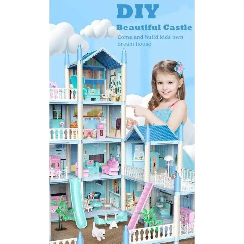  Princess Castle Dollhouse Kit with LED Lights - DIY 3D Assembly for  -  ToylandEU™
