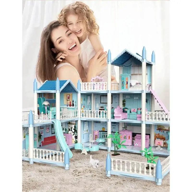  Princess Castle Dollhouse Kit with LED Lights - DIY 3D Assembly for  -  ToylandEU™