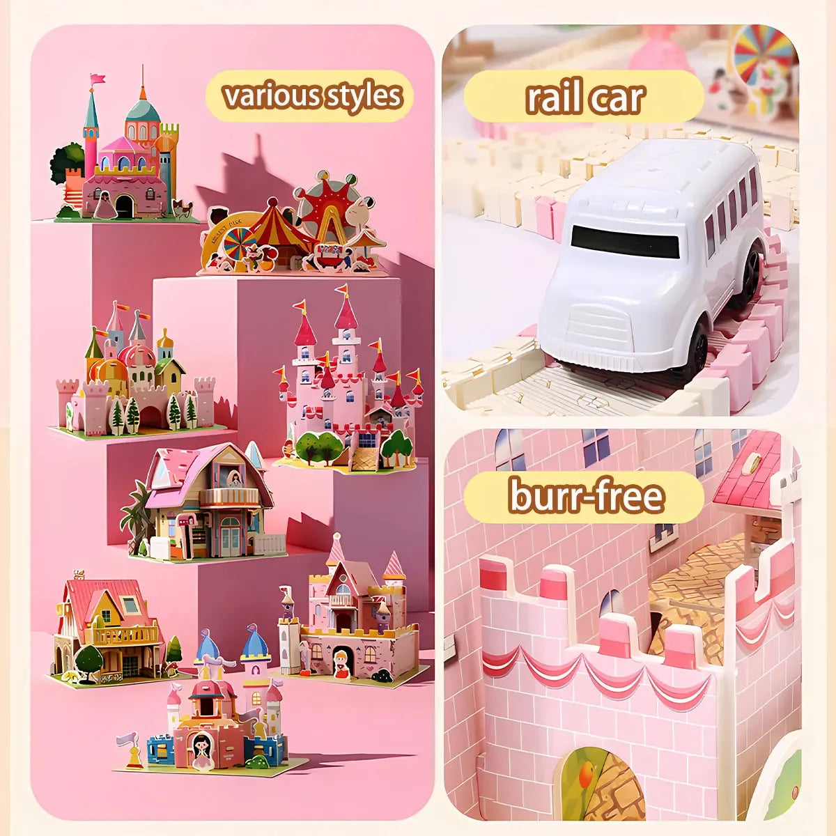 Princess Castle Track 3D Puzzle Kids Educational Toy - ToylandEU