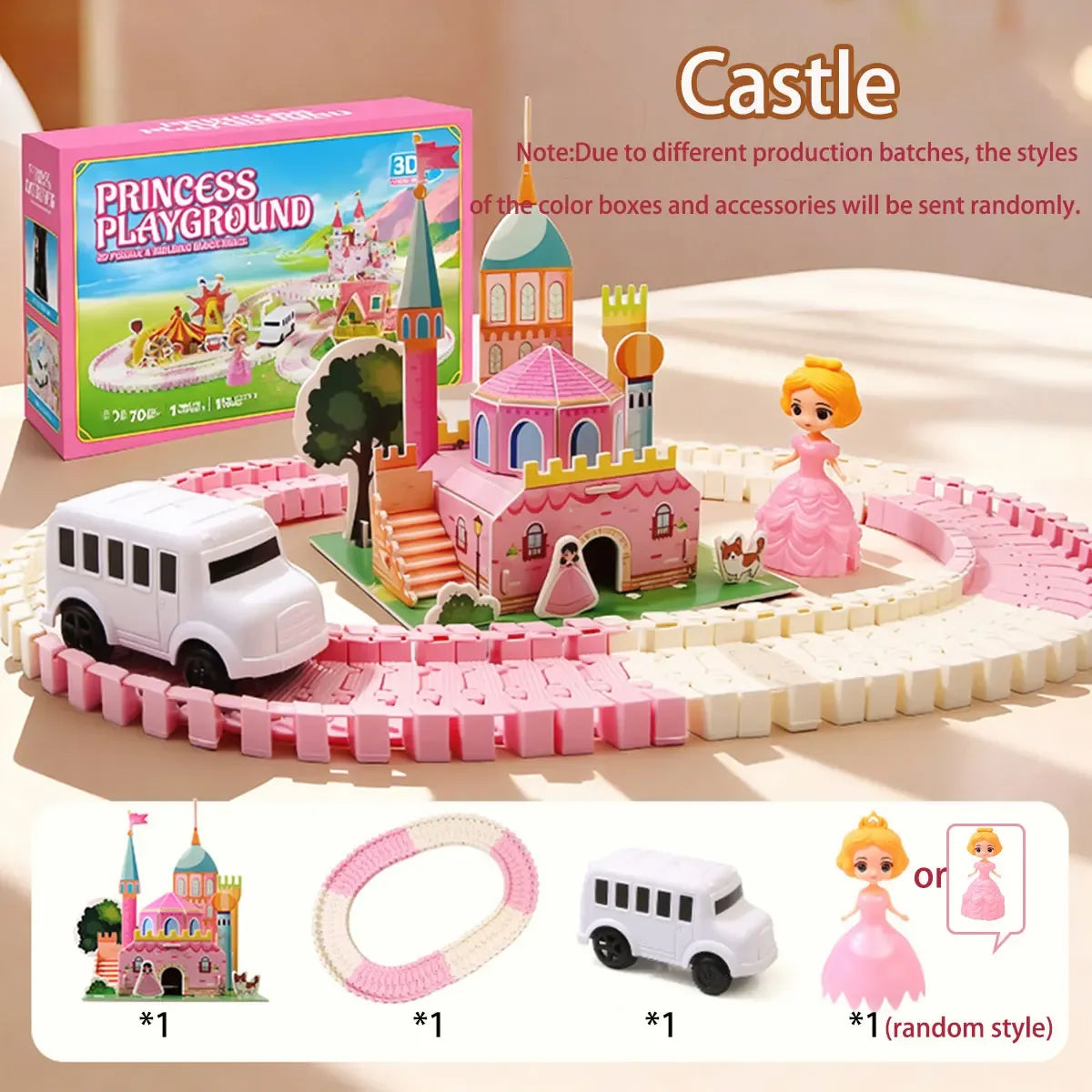 Princess Castle Track 3D Puzzle Kids Educational Toy - ToylandEU