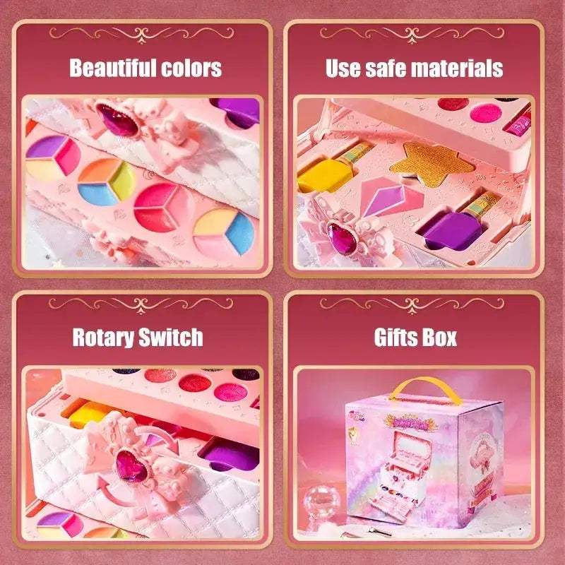 Princess Makeup Toy Case Kit With Non Toxic Polish Lipstick - ToylandEU