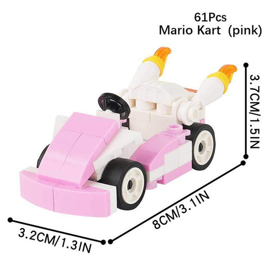 Princess Peach Kart Minifigure | Super Mario Compatible | Toylandeu™