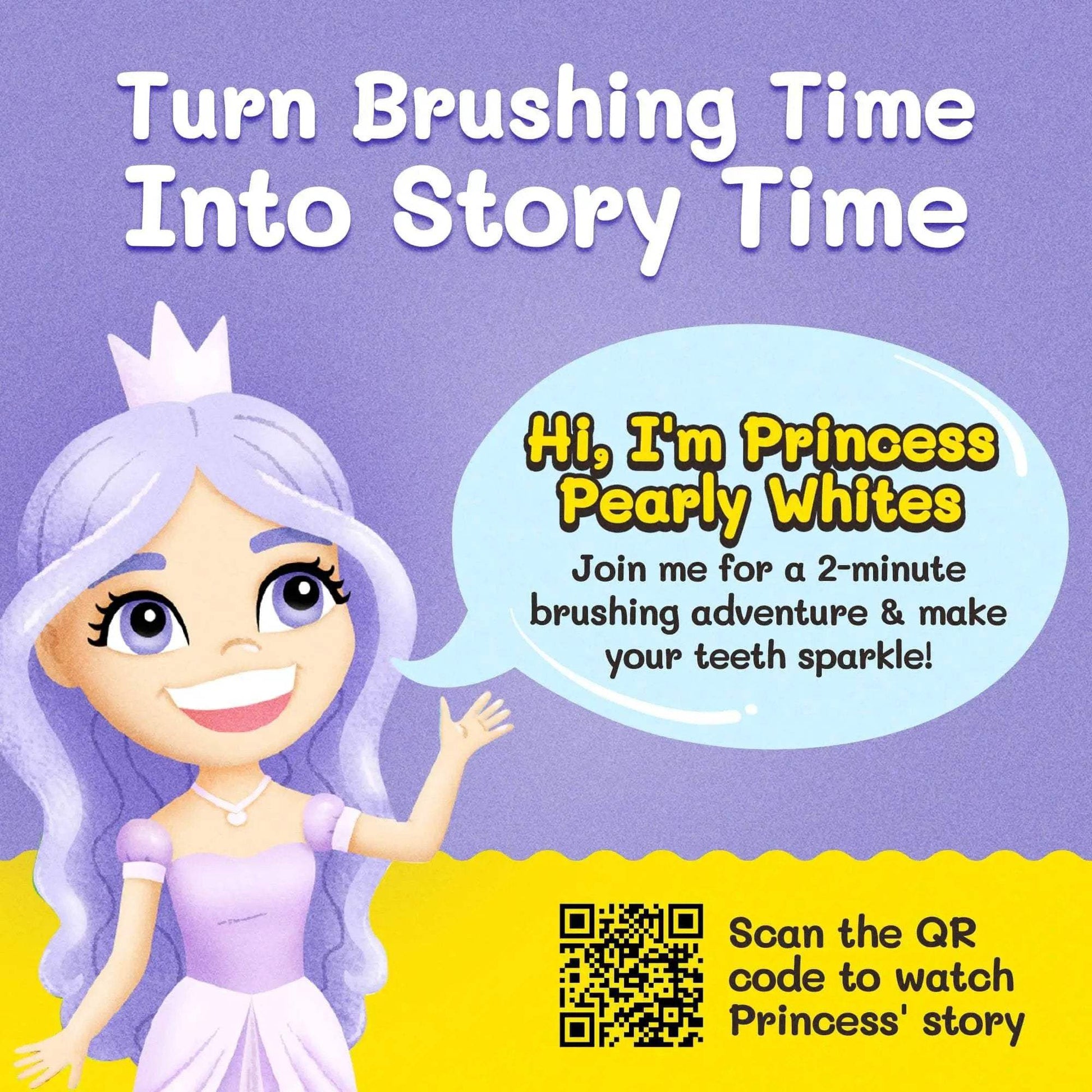 Princess Pearly Whites Toothbrush for Kids With Bonus Brush - ToylandEU