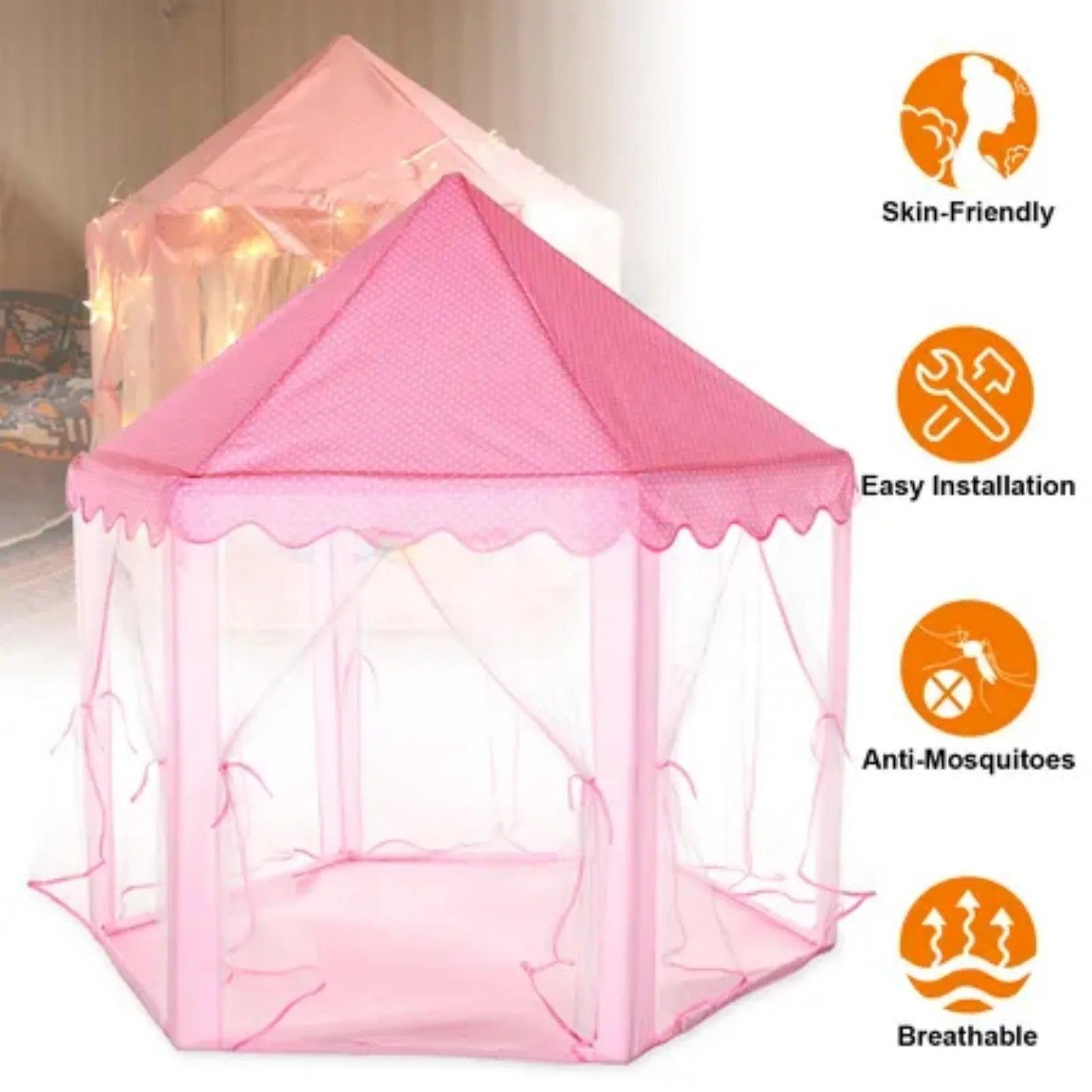  Princess Play Tent Castle for Kids Private Cozy Space -  ToylandEU™