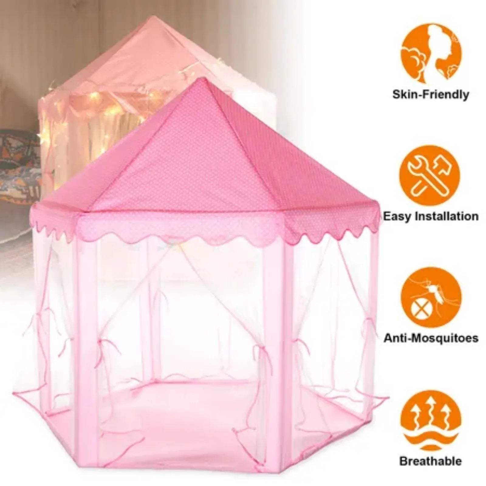  Princess Play Tent Castle for Kids Private Cozy Space -  ToylandEU™