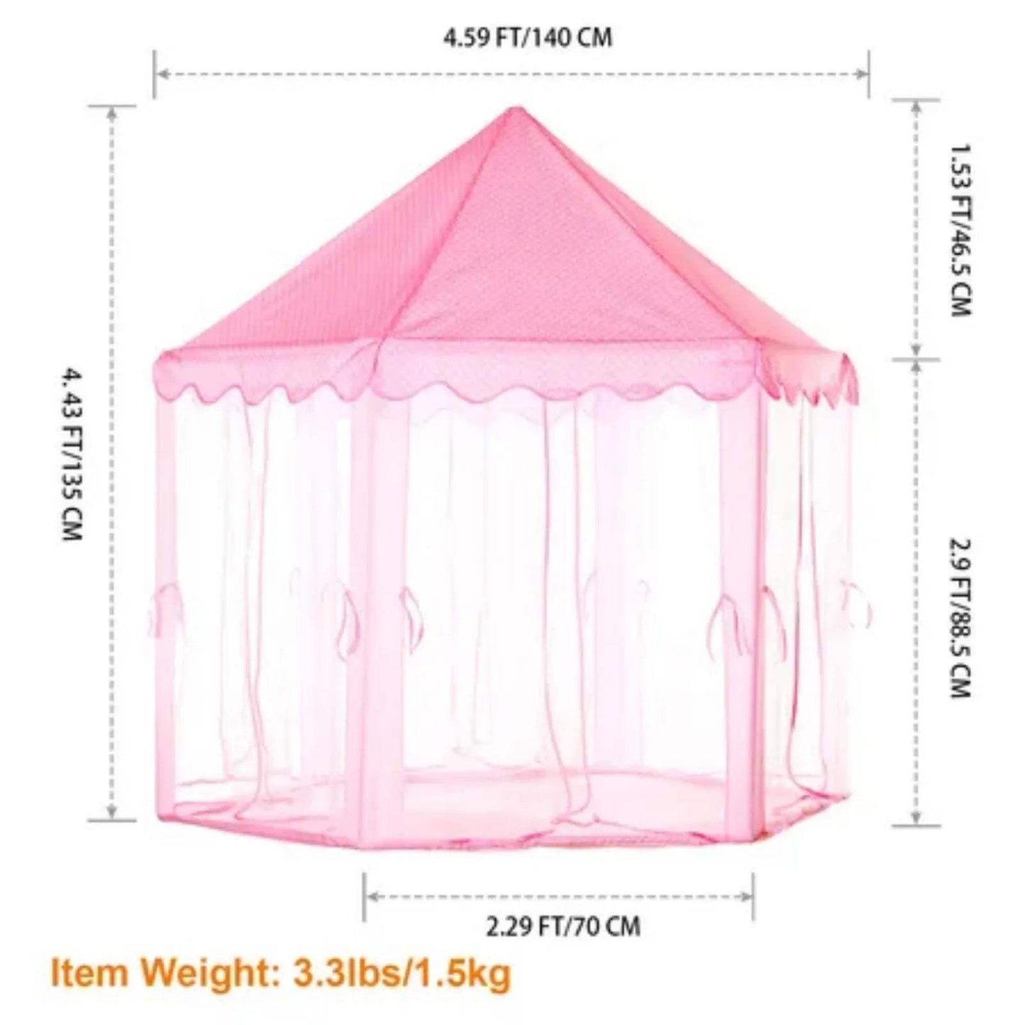  Princess Play Tent Castle for Kids Private Cozy Space -  ToylandEU™