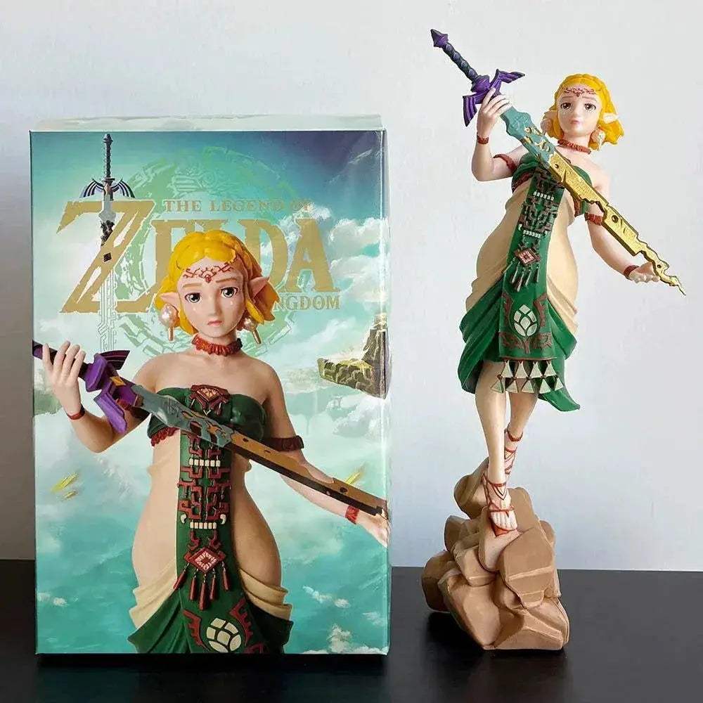 Princess Zelda Anime Figure Legend of Zelda Action Figurines PVC Statue Collectible Display Toy 21 CM - ToylandEU