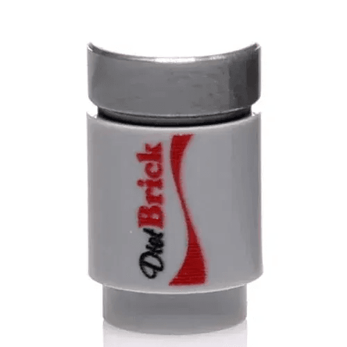 Official LEGO Figure Diet Soda Can With Custom Print, Figure-Scale Plastic Accessory - ToylandEU