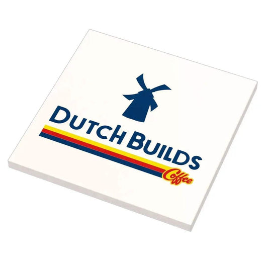  Printed Dutch Builders Coffee Sign LEGO Tile 6x6 -  ToylandEU™