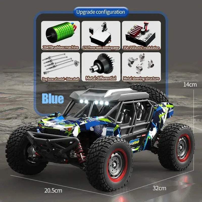 Pro 4WD Off Road RC Car 70Kmh Brushless Motor Durable - ToylandEU
