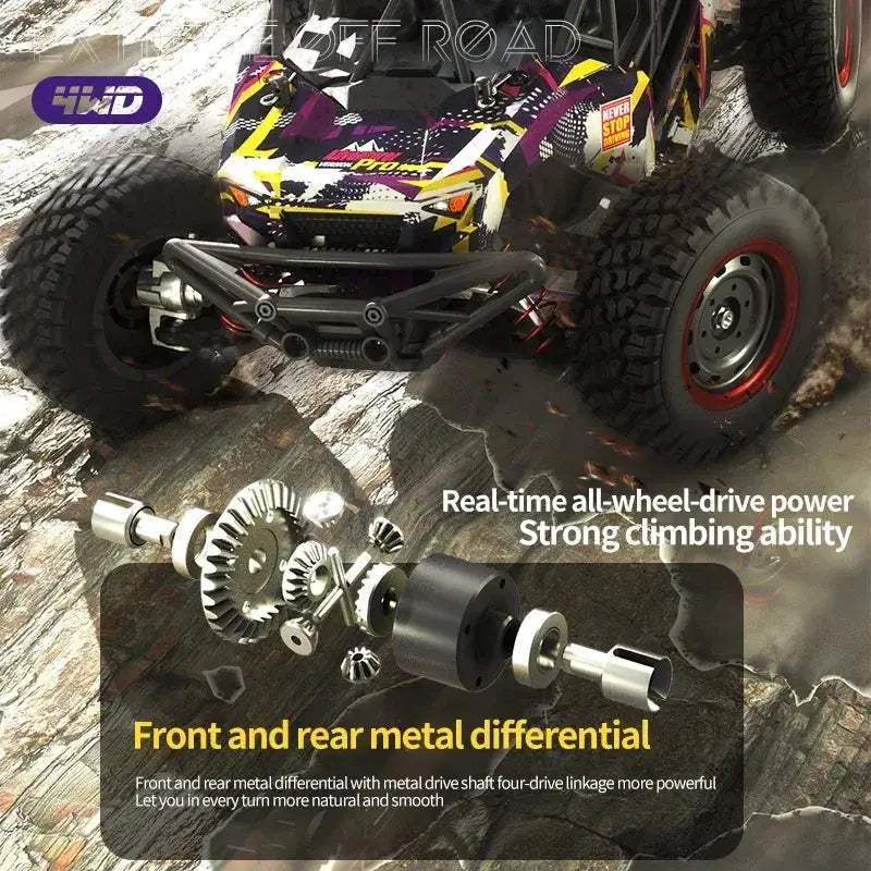 Pro 4WD Off Road RC Car 70Kmh Brushless Motor Durable - ToylandEU