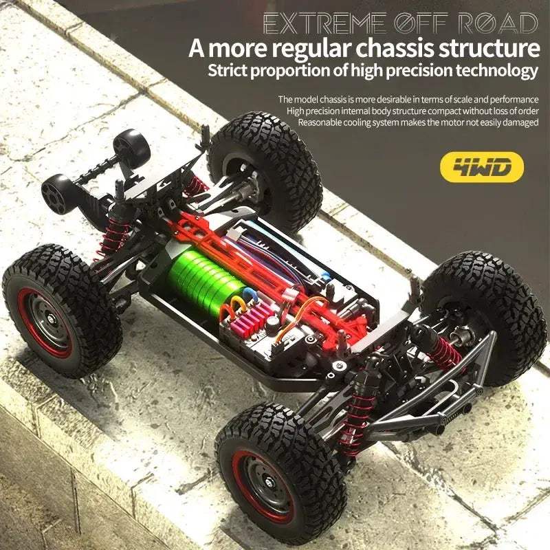Pro 4WD Off Road RC Car 70Kmh Brushless Motor Durable - ToylandEU