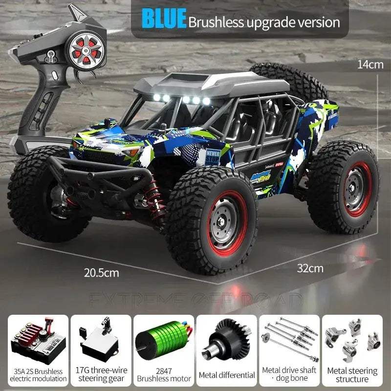 Pro 4WD Off Road RC Car 70Kmh Brushless Motor Durable - ToylandEU