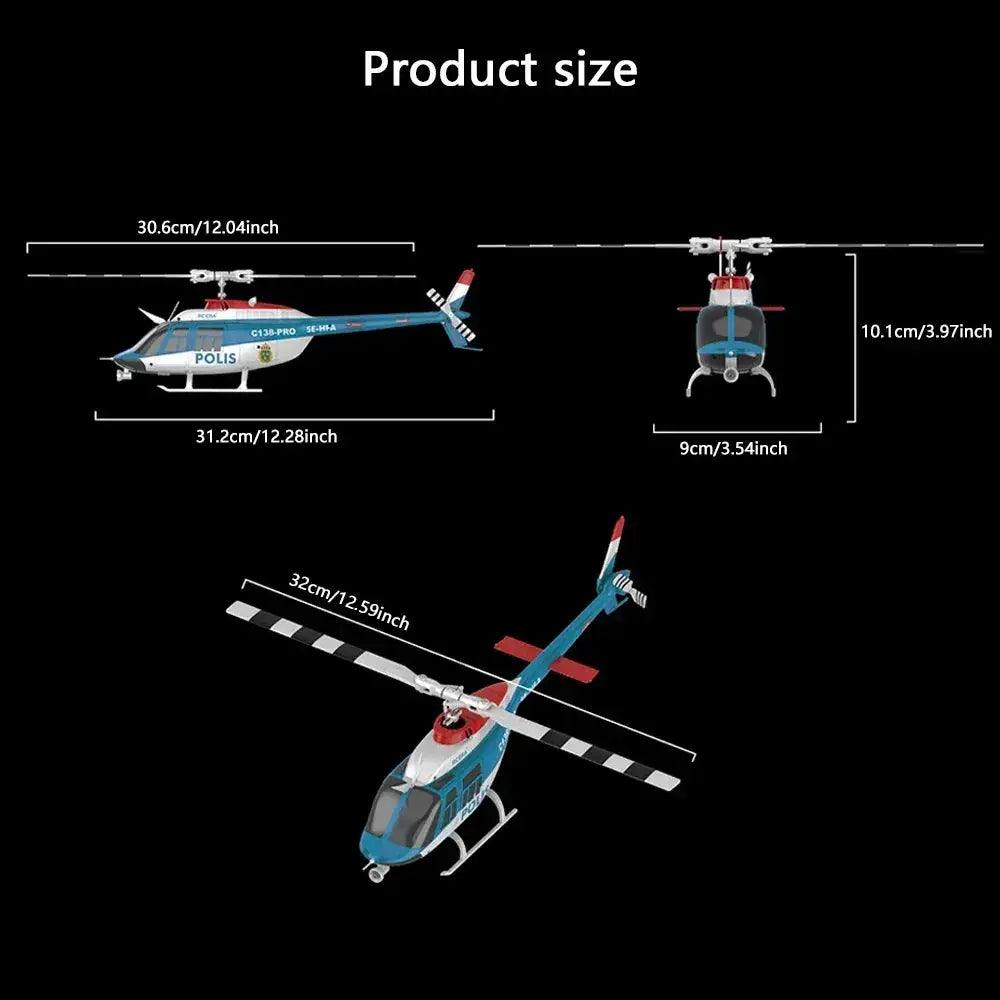  Pro 6CH Brushless RC Helicopter With Gyro Stunt Performance -  ToylandEU™