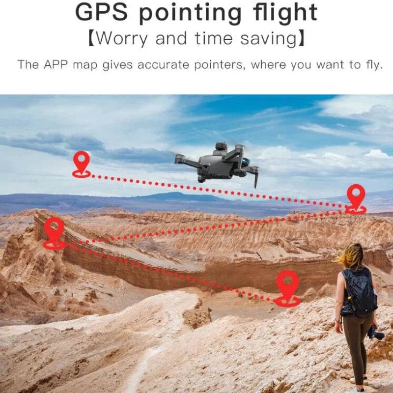 Pro Drone 8K Dual Camera 360 Obstacle Avoidance FPV - ToylandEU