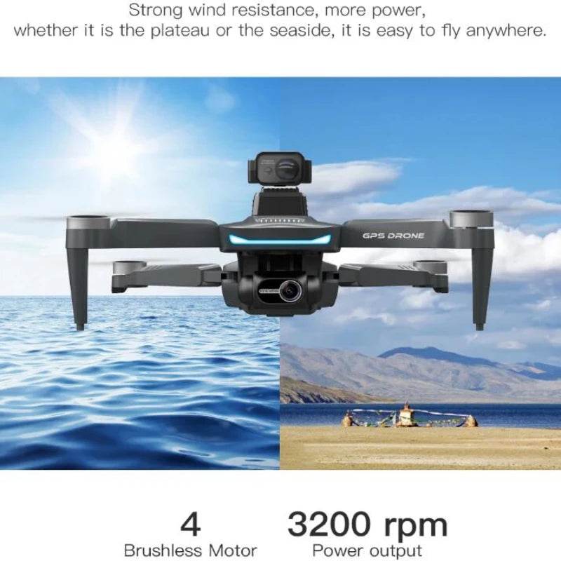 Pro Drone 8K Dual Camera 360 Obstacle Avoidance FPV - ToylandEU