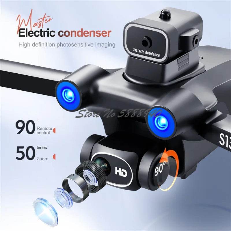 Pro Drone 8K Dual Cameras 360 Obstacle Avoidance Aerial - ToylandEU